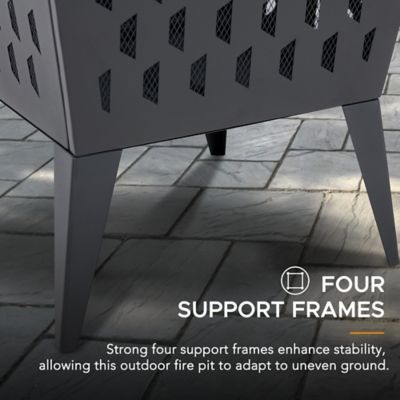 Image showing  Outdoor 18.11 in. Wood-Burning Steel Fire Pit