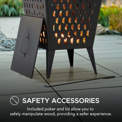 Image showing 6 th Sunjoy Outdoor 18.11 in. Wood-Burning Steel Fire Pit