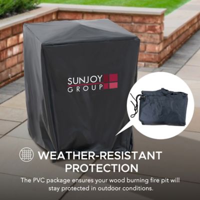 Image showing 7 th Sunjoy Outdoor 18.11 in. Wood-Burning Steel Fire Pit