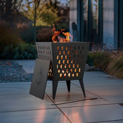 Image showing 9 th Sunjoy Outdoor 18.11 in. Wood-Burning Steel Fire Pit