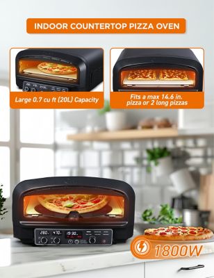 Image showing  Indoor Electric Pizza Oven, 1800W Countertop Oven with 0.7 cu. ft. Capacity