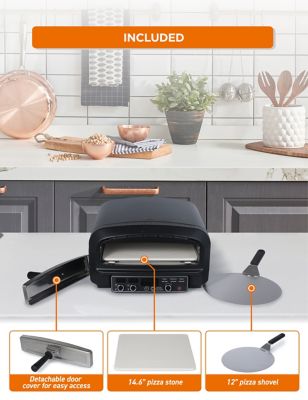 Image showing 5 th Commercial CHEF Indoor Electric Pizza Oven, 1800W Countertop Oven with 0.7 cu. ft. Capacity