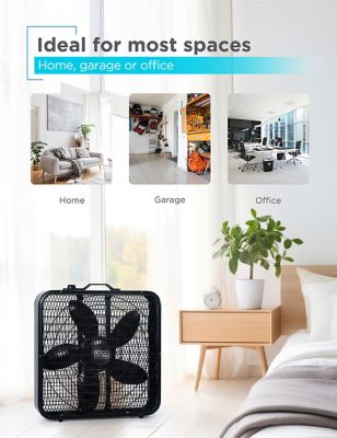 Image showing 5 th Black & Decker 20 in. 3-Speed Box Fan, 80W Motor, 5-Blade, Carry Handle