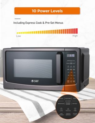 Image showing  1.1 cu. ft. Countertop Microwave, 1000W, 10 Power Levels, Pull Handle Door