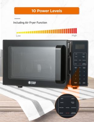 Image showing  0.9 cu. ft. 5-in-1 Countertop Microwave/Air Fryer Combo, Black
