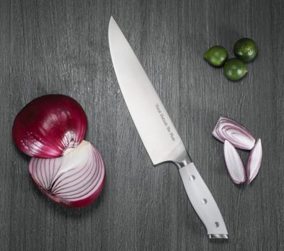 Image showing  8 in. Chef Knife with Wood Box, Stainless Steel Blade