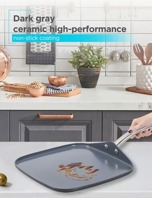 Image showing  Ceramic Hard Anodized Cookware Set, 12 pc.