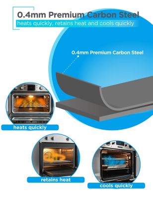 Image showing  3 pc. Carbon Steel Baking Sheet Set, Includes 13, 15, 17 in. Cookie Sheets for Baking