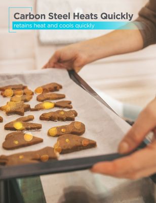 Image showing  6 pc. Carbon Steel Bakeware Set, 0.4mm Carbon Steel Baking Pans Set