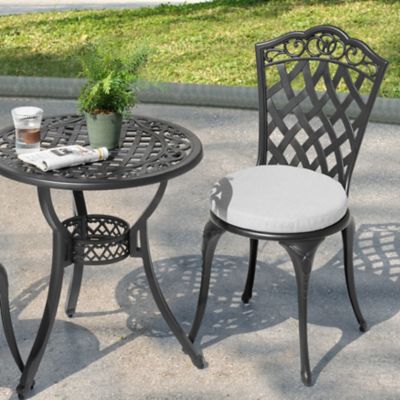 Image showing  3 pc. Patio Bistro Set with Cushions, Umbrella Hole