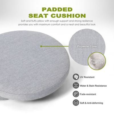 Image showing 9 th Nuu Garden 3 pc. Patio Bistro Set with Cushions, Umbrella Hole