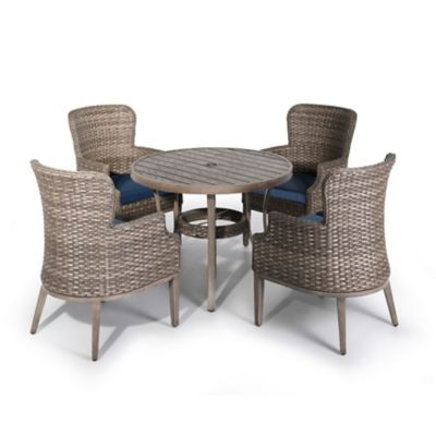 Image showing  5 pc. Wicker Dining Chair Set