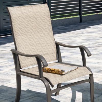 Image showing  Outdoor Textilene Patio Dining Chairs, Gray