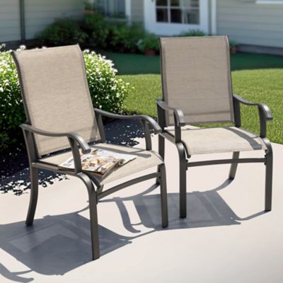 Image showing 9 th Nuu Garden Outdoor Textilene Patio Dining Chairs, Gray