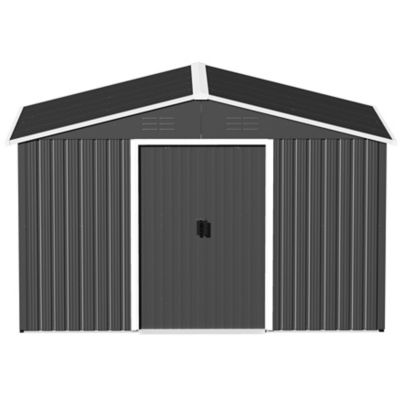 Image showing  8 x 10ft. Garden Shed Storage Tool Shed with Sliding Doors