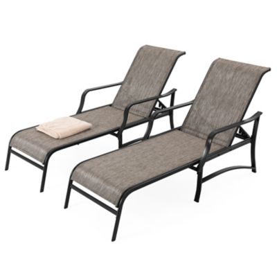 Image showing  Outdoor Chaise Lounge with Metal Frame
