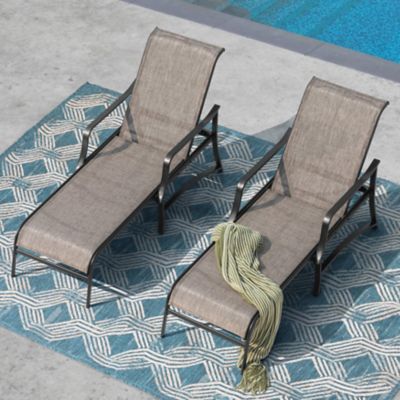Image showing 6 th Nuu Garden Outdoor Chaise Lounge with Metal Frame