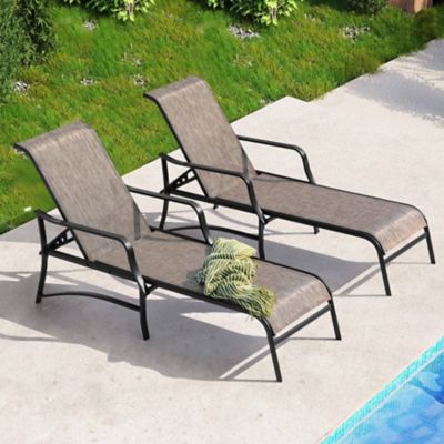Image showing 8 th Nuu Garden Outdoor Chaise Lounge with Metal Frame