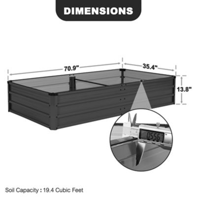 Image showing  6 ft. x 3 ft. Outdoor Plant bed