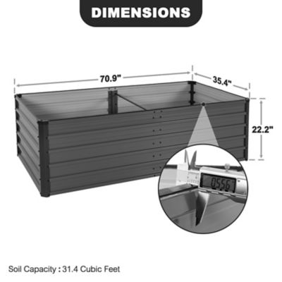 Image showing  6 ft. x 3 ft. Outdoor Plant bed