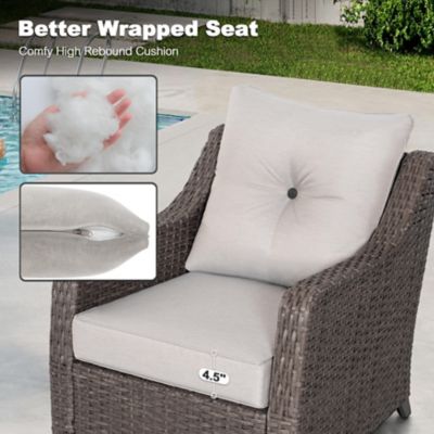 Image showing 6 th Nuu Garden 4 pc. Wicker Outdoor Sofa Set, SWS025-02