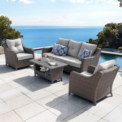 Image showing 9 th Nuu Garden 4 pc. Wicker Outdoor Sofa Set, SWS025-02