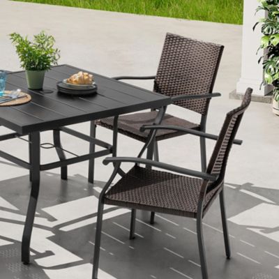 Image showing  5 pc. Outdoor Rattan Dining Set