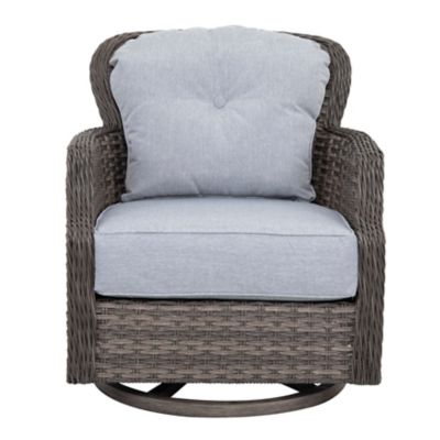 Image showing 4 th Nuu Garden Outdoor Wicker Swivel Rocking Chair Set, 2 pk.