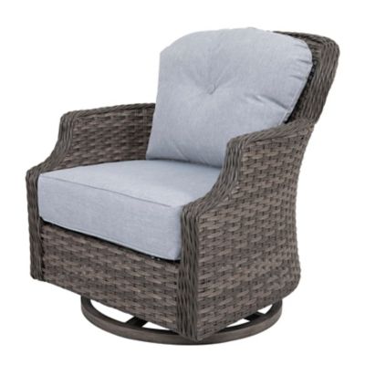 Image showing 5 th Nuu Garden Outdoor Wicker Swivel Rocking Chair Set, 2 pk.