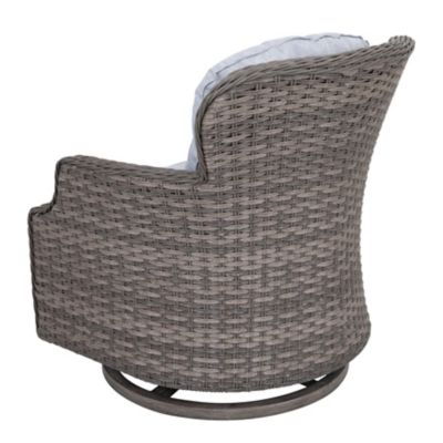 Image showing 7 th Nuu Garden Outdoor Wicker Swivel Rocking Chair Set, 2 pk.