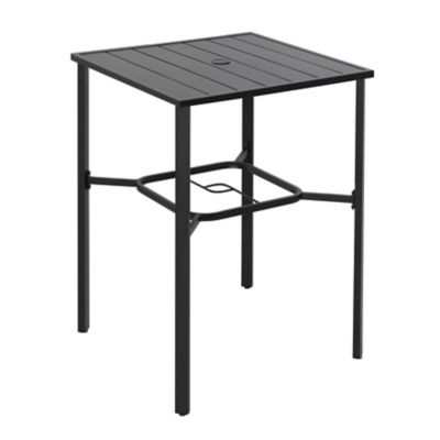 Image showing  5 pc. Outdoor Bar Set with Iron Table, SIB1372BK-H1012