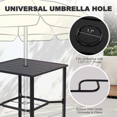Image showing 9 th Nuu Garden 5 pc. Outdoor Bar Set with Iron Table, SIB1392-H1012