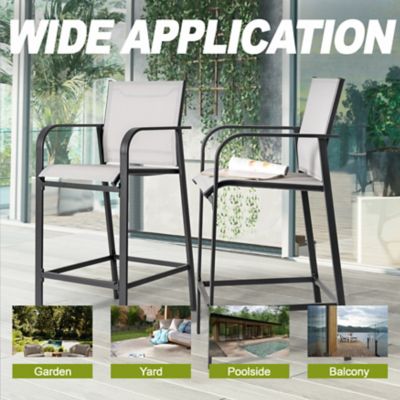 Image showing  3 pc. Outdoor Bar Set With Iron Table, SIB139-H1012