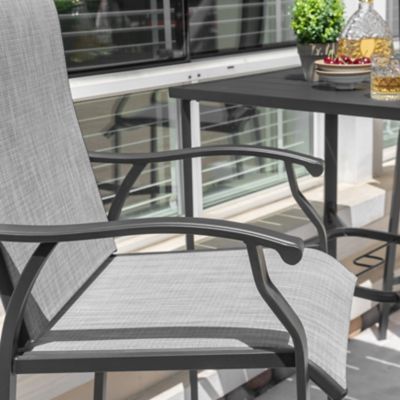 Image showing  5 pc. Outdoor Bar Set With Iron Table, SIB1402-H1012