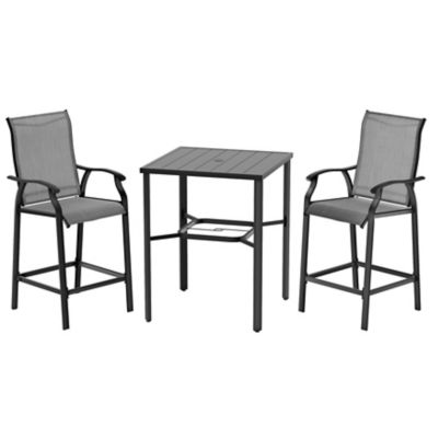 Image showing  3 pc. Outdoor Bar Set With Iron Table, SIB140-H1012