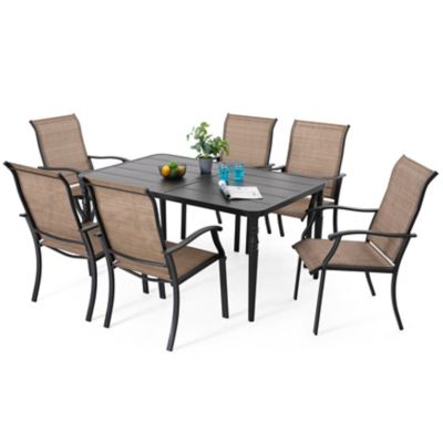 Image showing  7 pc. Patio Set With Umbrella Hole, SID001-T331