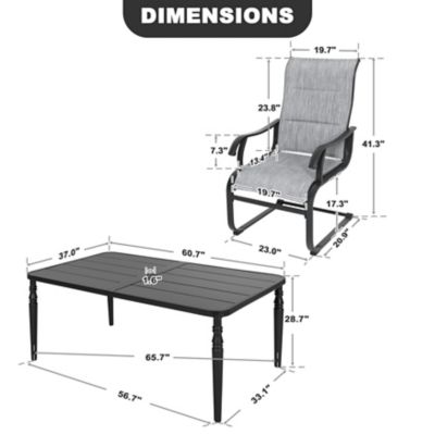Image showing 5 th Nuu Garden 7 pc. Patio Dining Set