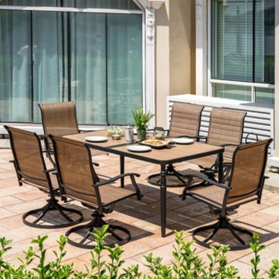Nuu Garden 7 pc. Outdoor Dining Set With Swivel Chairs