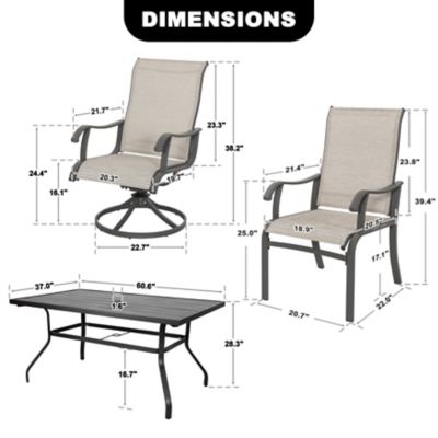 Image showing 5 th Nuu Garden 7 pc. Outdoor Dining Set, Gray