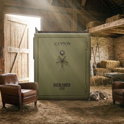 Image showing 7 th Cannon 100 Gun 35.17 cu. ft. Electronic UL Lock Overlander Plus Gun Safe, 5 Spoke Handle, 75 min. Fire Rating