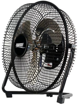 Image showing  9 in. 3-Speed High Velocity Heavy Duty Fan, All Metal Construction, 360 Degree Tilt, Cradle Base