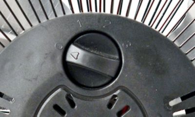 Image showing  9 in. 3-Speed High Velocity Heavy Duty Fan, All Metal Construction, 360 Degree Tilt, Cradle Base