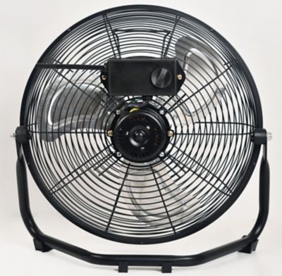 Image showing  14 in. 3-Speed High Velocity Heavy Duty Fan, All Metal Construction, 360 Degree Tilt, Cradle Base