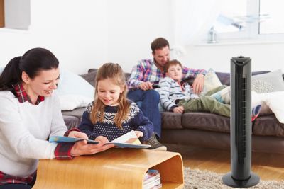 Image showing  29 in. 3-Speed Tower Fan, Slim Design, 65 deg Wide Area Oscillation, Top Mounted Controls, Quiet Operation