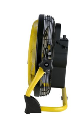 Image showing 5 th Comfort Gear 12 in. Variable Speed Rechargeable Battery Powered High Velocity Fan, Metal Construction, 15 Hours of Use