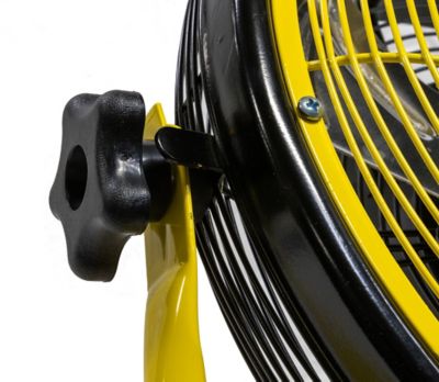 Image showing 7 th Comfort Gear 12 in. Variable Speed Rechargeable Battery Powered High Velocity Fan, Metal Construction, 15 Hours of Use