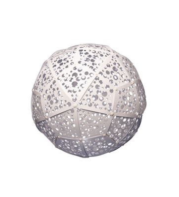 Image showing  18 in. Outdoor Solar Hanging Light, Bubble White