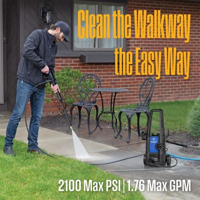 Image showing  ePX3050 Electric Pressure Washer, 2100 Max PSI 1.76 Max GPM, Foam Cannon, for Cars/Fences/Driveways/Home/Patios