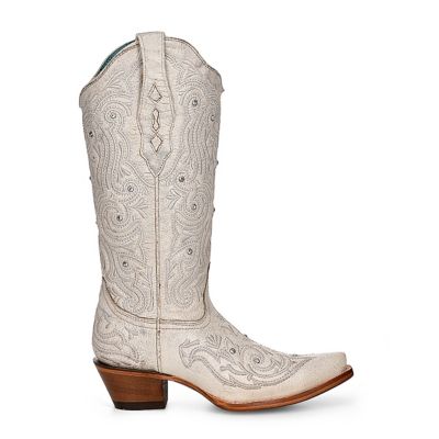 Image showing 1 th Corral Women's Embroidery and Crystals Snip Toe Cowgirl Boot