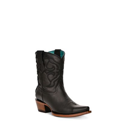 Corral Women's Embroidery Snip Toe Ankle Boot